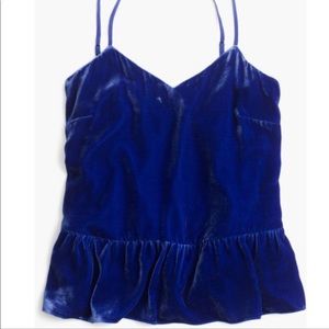 [NWT] J.Crew Blue Velvet Cami